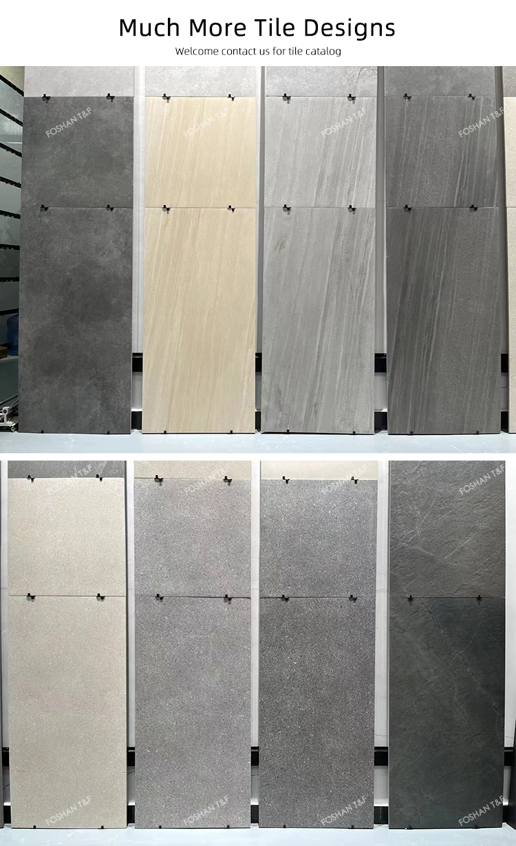 60x60cm for Living Room Flooring Ceramic Cement Concrete Looking Porcelain Rustic Tile