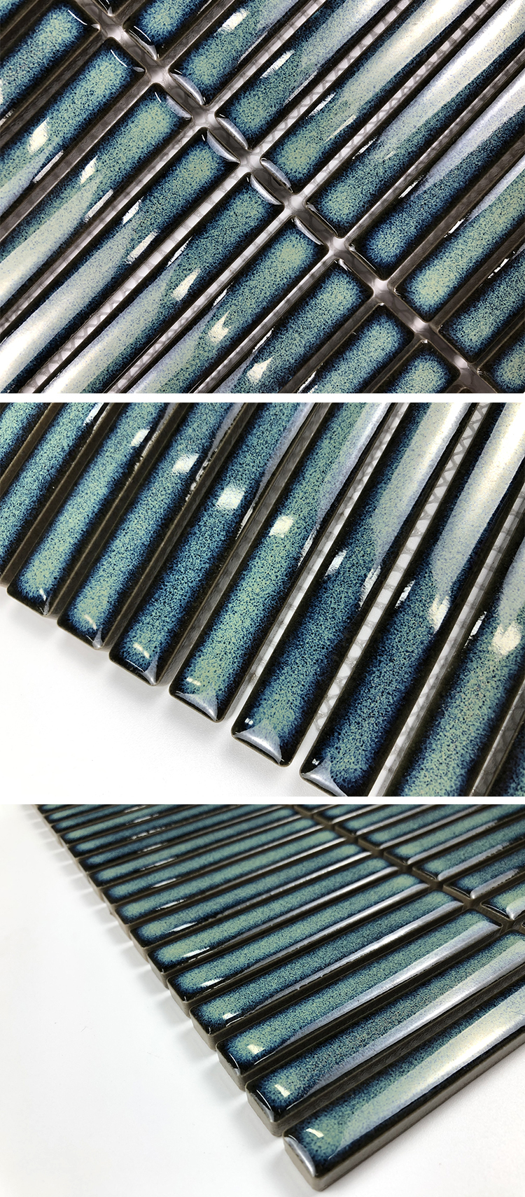 Wholesale Modern Long Strip Kit Kat Kitchen Bathroom Shower Wall Backsplash Ceramic Porcelain Glazed Mosaic Tile