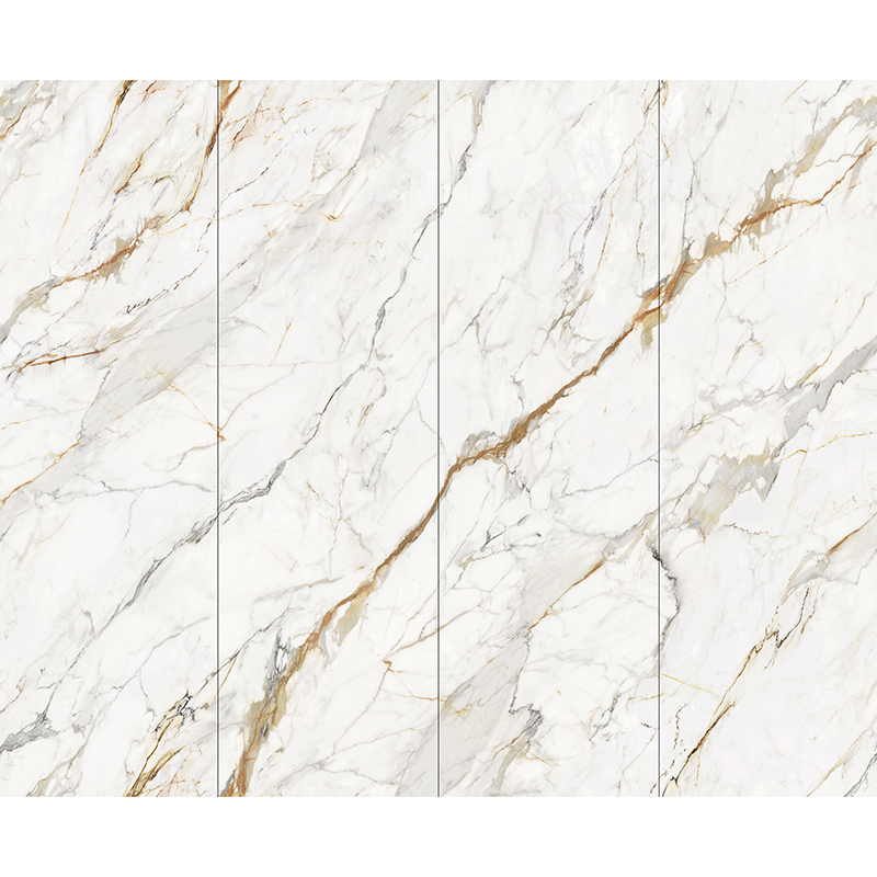 800 X 2600 mm Large Format Polished White Marble Grey Black Sintered Stone Tile Wall Slabs