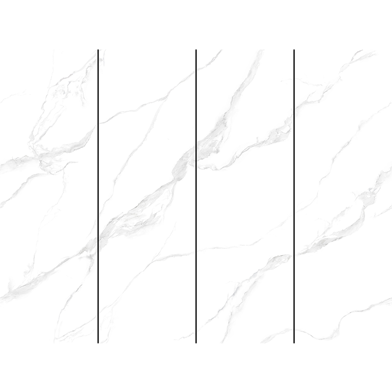 800 X 2600 mm Large Format Polished White Marble Grey Black Sintered Stone Tile Wall Slabs