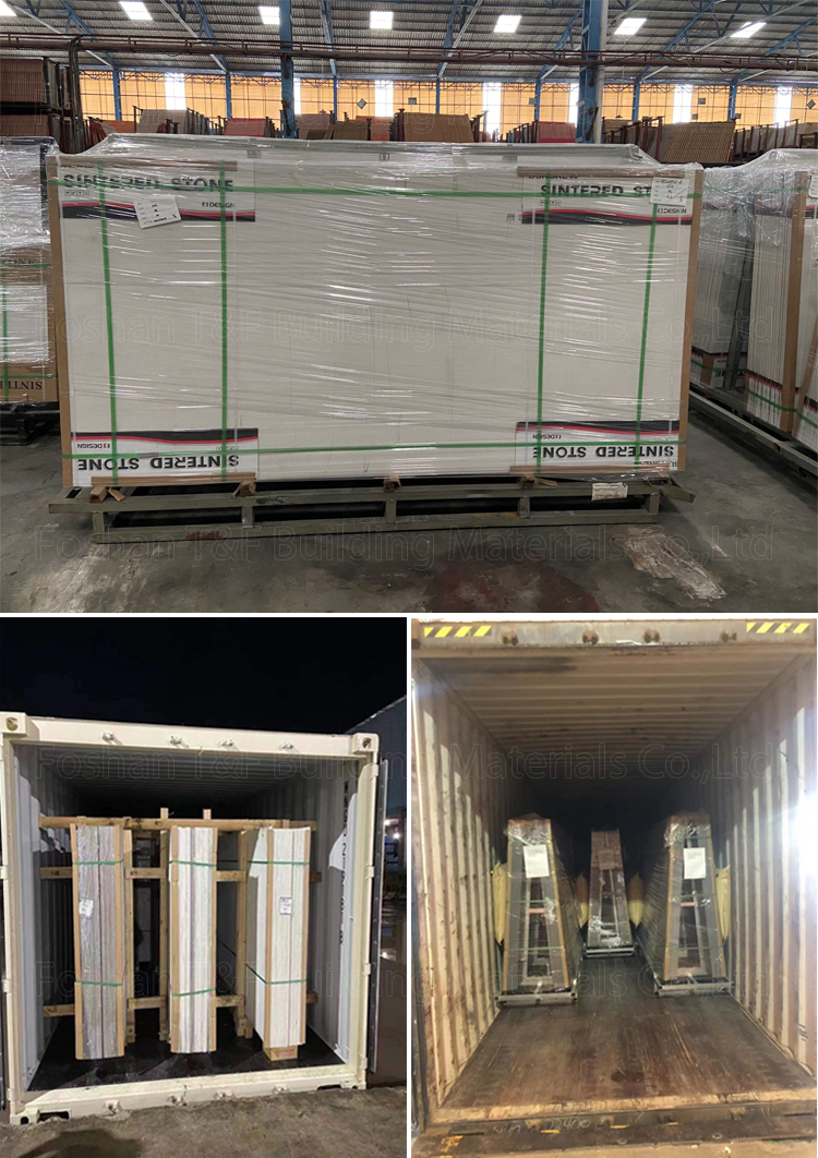 800 X 2600 mm Large Format Polished White Marble Grey Black Sintered Stone Tile Wall Slabs