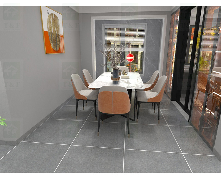 Fashion Grey Tile for Floor 60x60  Porcelain Non Slip Industrial Tile for Wall Floor Tile