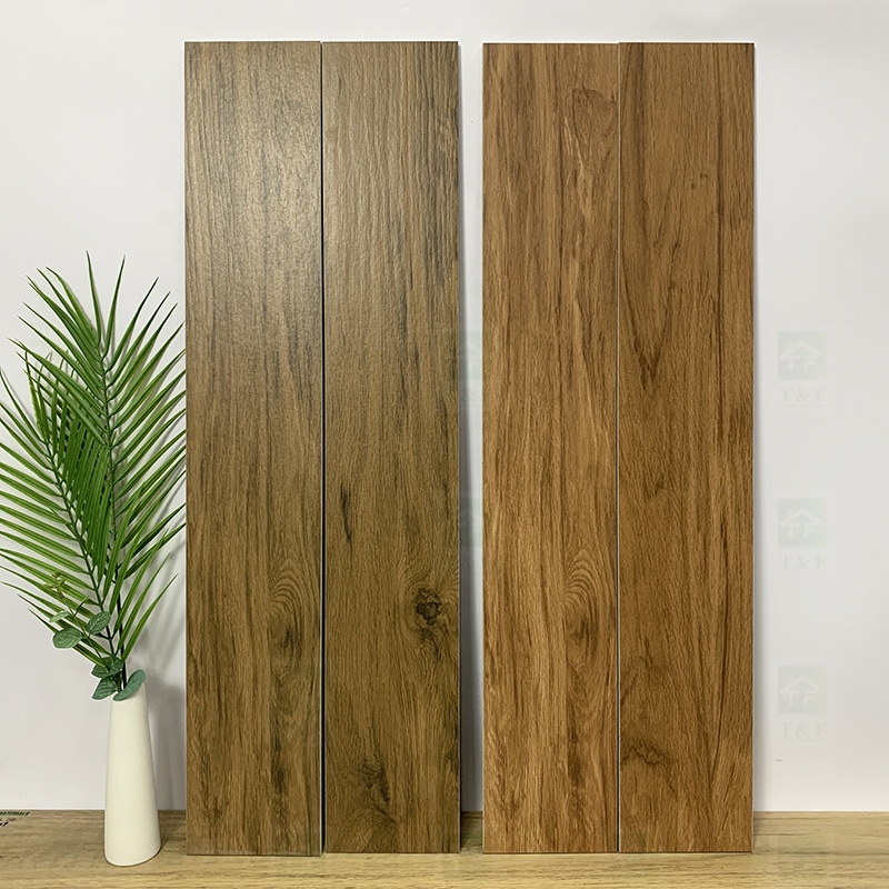New Design 150x900mm Full Body Wooden Tiles Living Room Wood Look Porcelain Tile