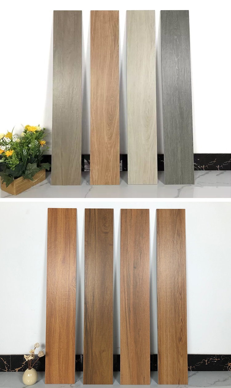New Design 150x900mm Full Body Wooden Tiles Living Room Wood Look Porcelain Tile