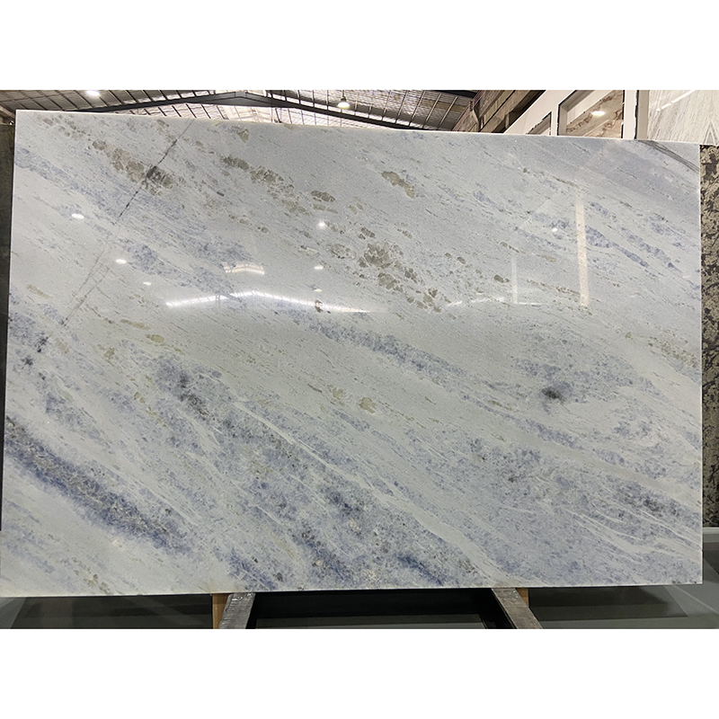 Brazil Luxury Crystal Blue Natural Marble Floor Countertop Stone Wall Big Polished Quartzite Granite Slab Tile