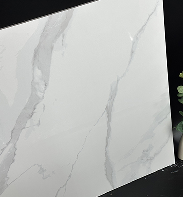 60x60 600x600 Glossy Carrara White Porcelain Piso Porcelanato Marble Floor Tile for the Living Room