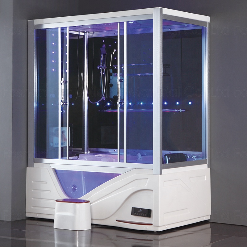 Factory Price Complete Whirlpool Massage Standing Bathroom Shower Cabinet Hammam Steam Bath Cabin Room