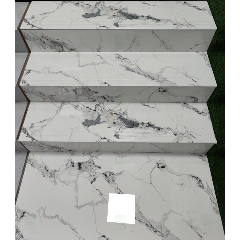 470X1200mm Porcelain Marble Stair Step Tiles Modern Luxury 470*1200 Non Slip Porcelain Ceramic Tile for Stairs Step