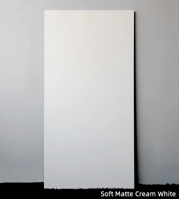 Large 600*1200 750*1500 900*1800 Matte Glazed Finished Porcelain Plain White Cement Rustic Floor Tile