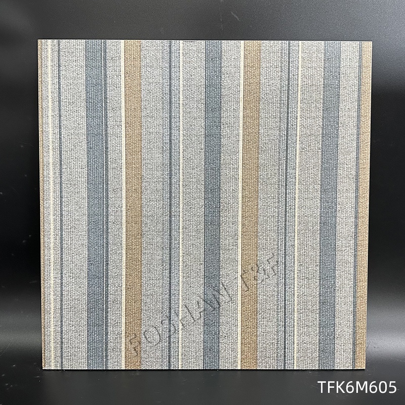 Porcelain Glazed 60x60 600x600 House Home Hotel Office Carpet Fabric Pattern Look Ceramic Floor Tiles for Indoors