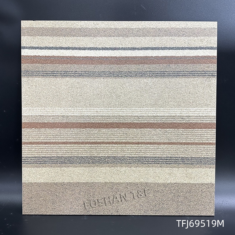 Porcelain Glazed 60x60 600x600 House Home Hotel Office Carpet Fabric Pattern Look Ceramic Floor Tiles for Indoors
