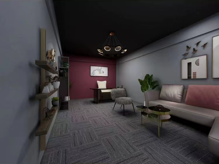 Porcelain Glazed 60x60 600x600 House Home Hotel Office Carpet Fabric Pattern Look Ceramic Floor Tiles for Indoors