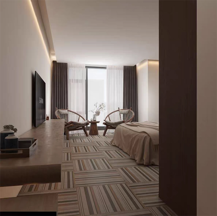 Porcelain Glazed 60x60 600x600 House Home Hotel Office Carpet Fabric Pattern Look Ceramic Floor Tiles for Indoors
