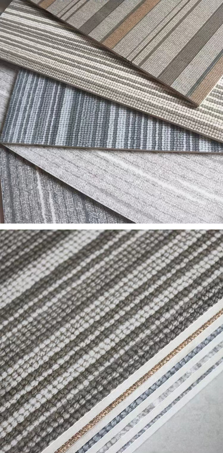 Porcelain Glazed 60x60 600x600 House Home Hotel Office Carpet Fabric Pattern Look Ceramic Floor Tiles for Indoors
