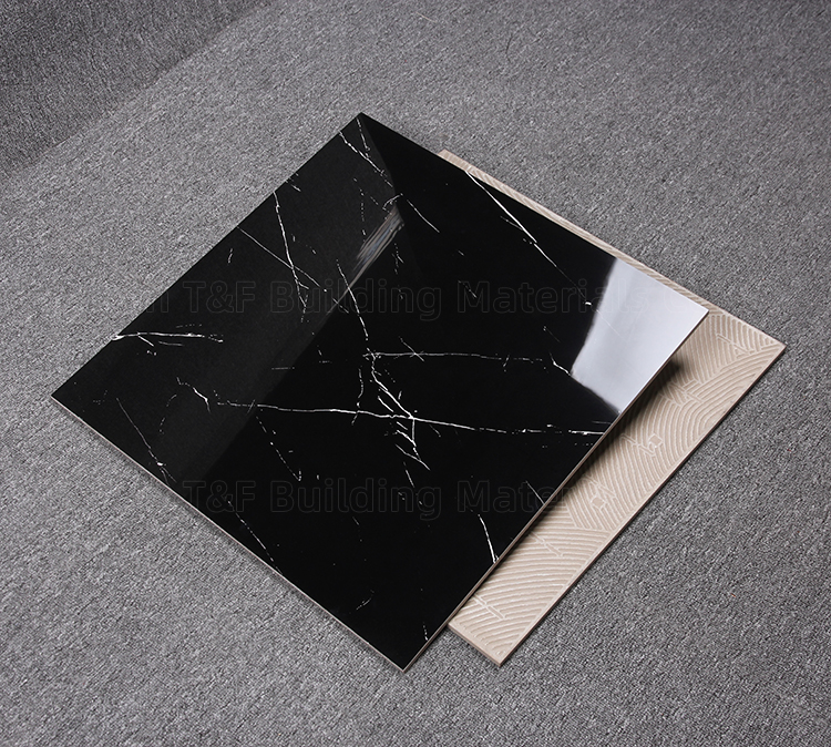 60x60 80x80 60x120 75x150 90x180 Black and Gold White Polished Porcelain Glazed Marble Floor Wall Tiles