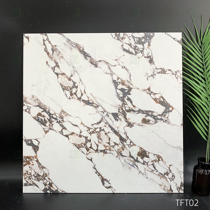 Top Quality 600x600 Indoor Luxury Ceramic Floor Porcelain White Marble Tiles With Matte Surface