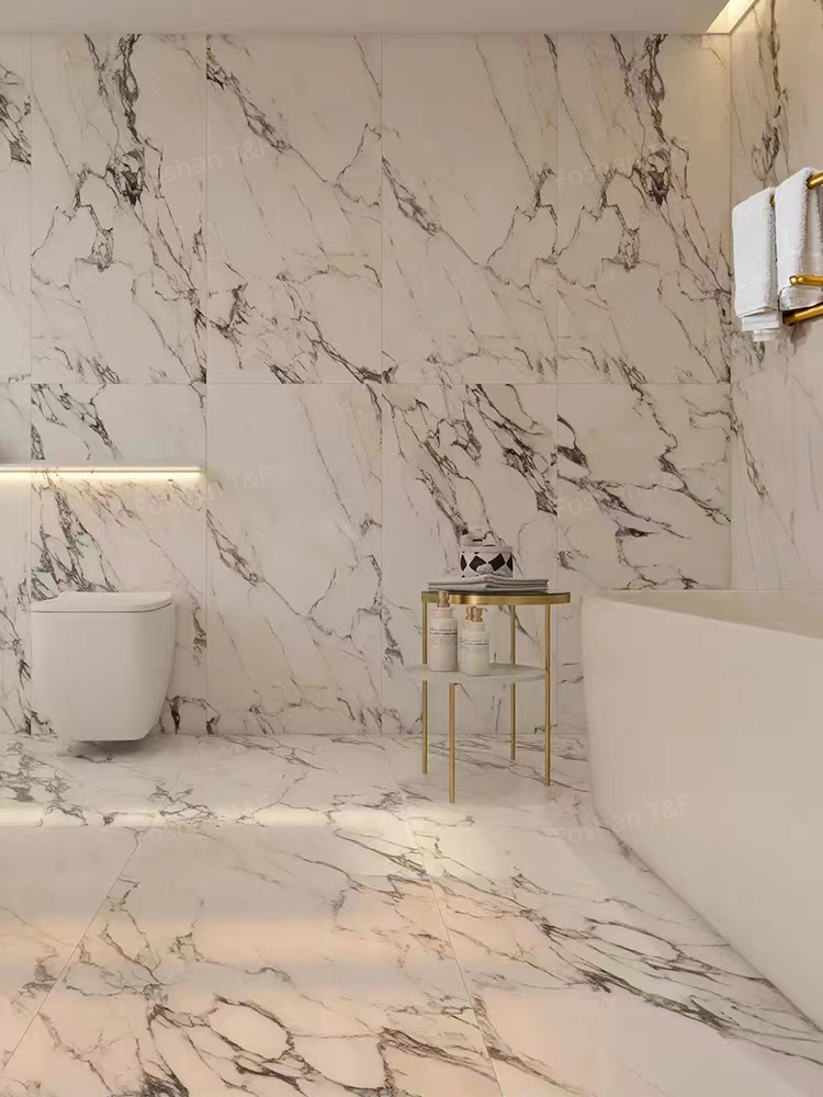 Top Quality 600x600 Indoor Luxury Ceramic Floor Porcelain White Marble Tiles With Matte Surface