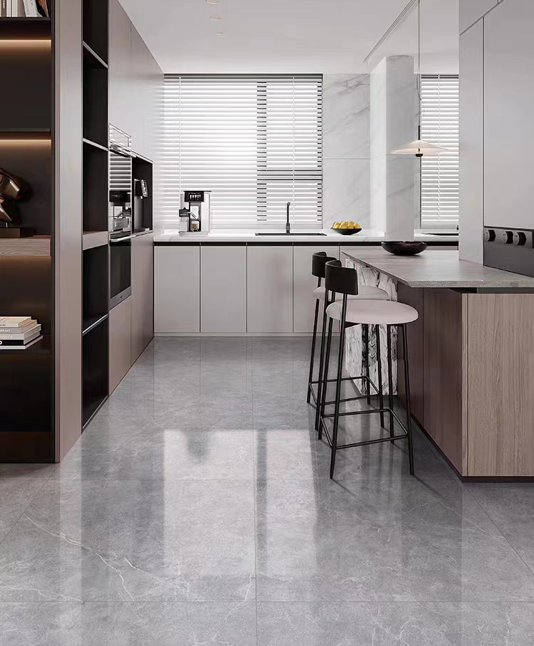 Latest Design 24x24 24x48 Modern Gray Floor Ceramic Tile for Floor 60x60 Marble-look Porcelain Wall Tiles