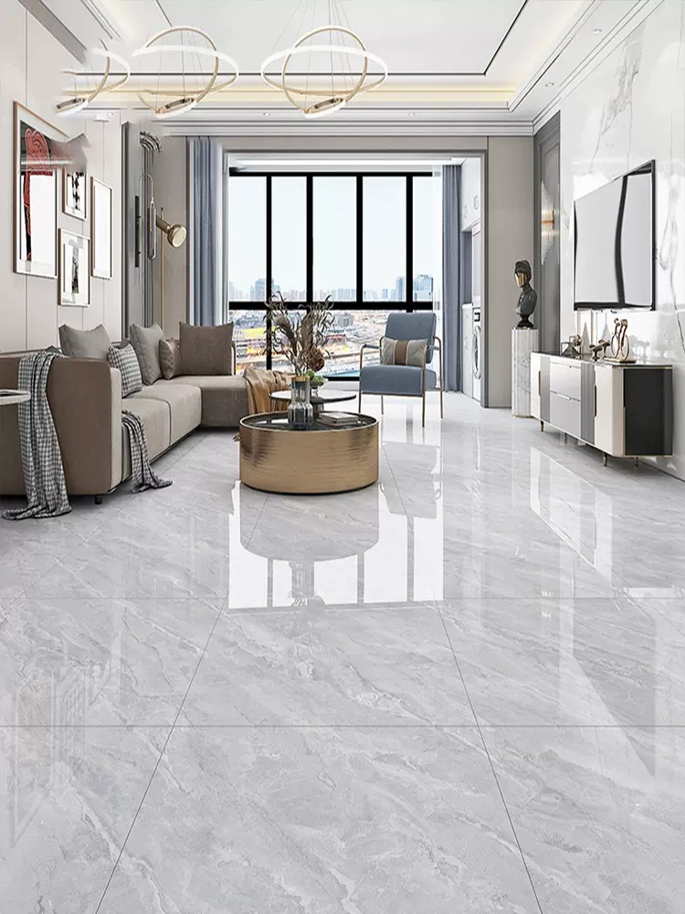 Latest Design 24x24 24x48 Modern Gray Floor Ceramic Tile for Floor 60x60 Marble-look Porcelain Wall Tiles
