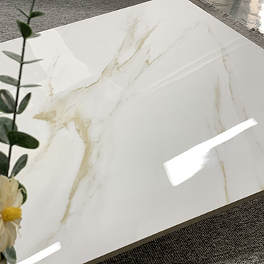 China 600x600mm Glossy White Marble Porcelain Floor Tiles Polished Glazed Finish for Bathroom and Interior Wall