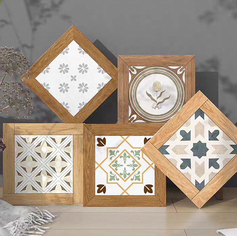 New Arrival French Vintage Mixed Pattern Porcelain Floor Tiles for Bathroom Kitchen Backsplash Wall Living Room