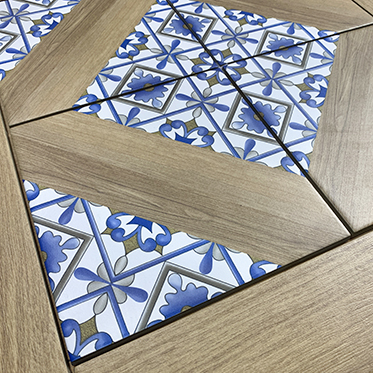New Arrival French Vintage Mixed Pattern Porcelain Floor Tiles for Bathroom Kitchen Backsplash Wall Living Room