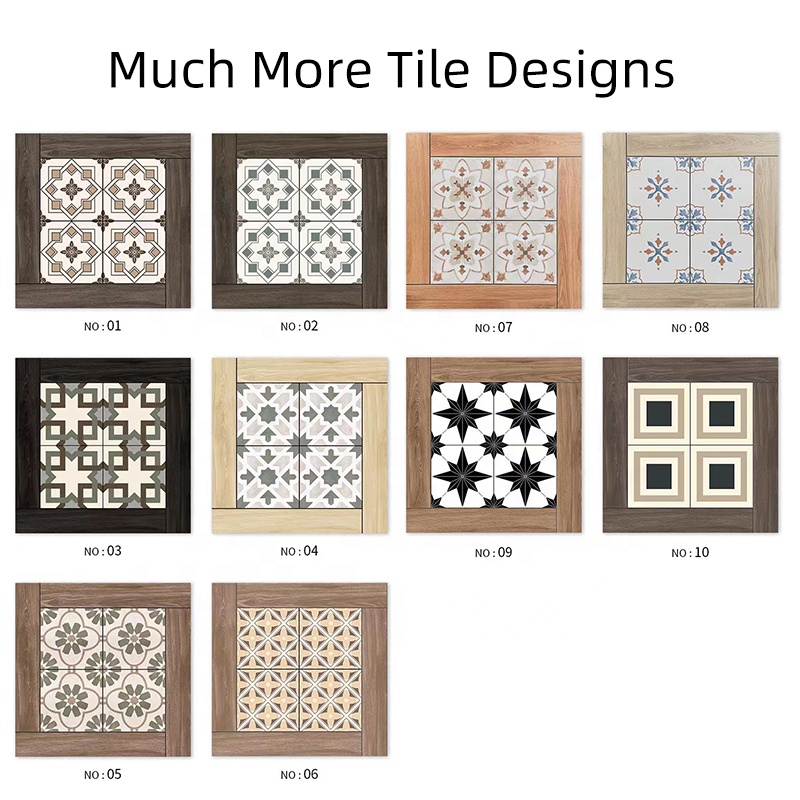 Full Body 600*600 Interior Wooden Flower Pattern Porcelain 60 by 60 Matte Glazed Rustic Floor Tiles for Living Room