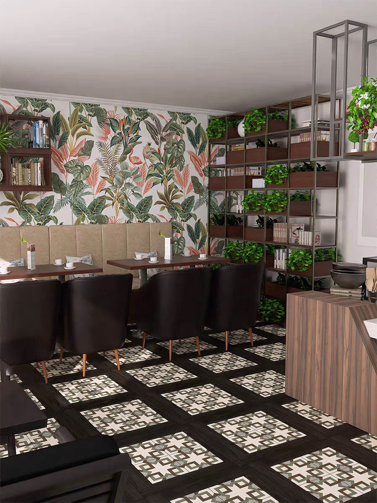 Full Body 600*600 Interior Wooden Flower Pattern Porcelain 60 by 60 Matte Glazed Rustic Floor Tiles for Living Room