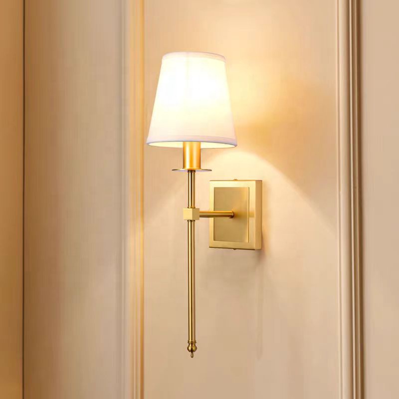 American Adjustable Copper Antique Vintage Style Light Corridor Bedroom Living Room Retro Wall Lamp