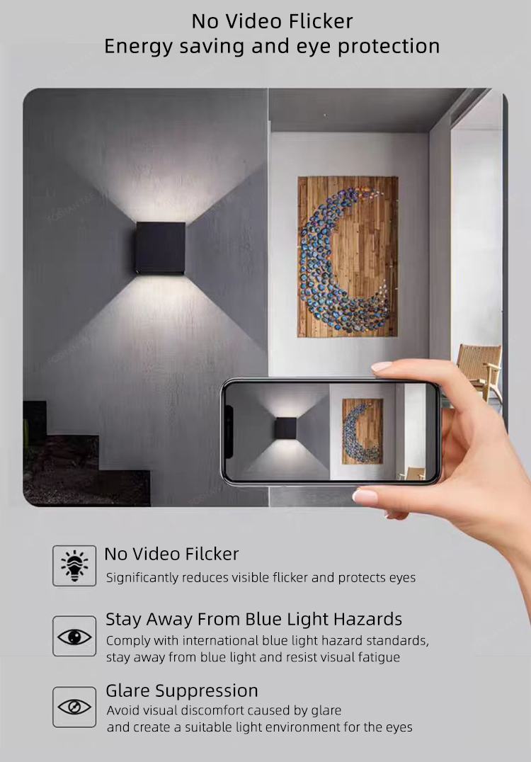 High Quality Outdoor Waterproof IP65 6W 12W up and Down Lighting Garden LED Wall Lamp Light for Home