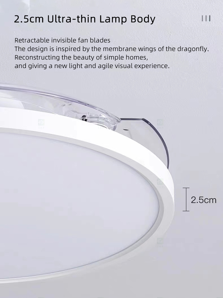Modern 42 Inch Led Ceiling Fans Lamp Light Fixtures for Home Remote Control Rechargeable Ceiling Fan With Light