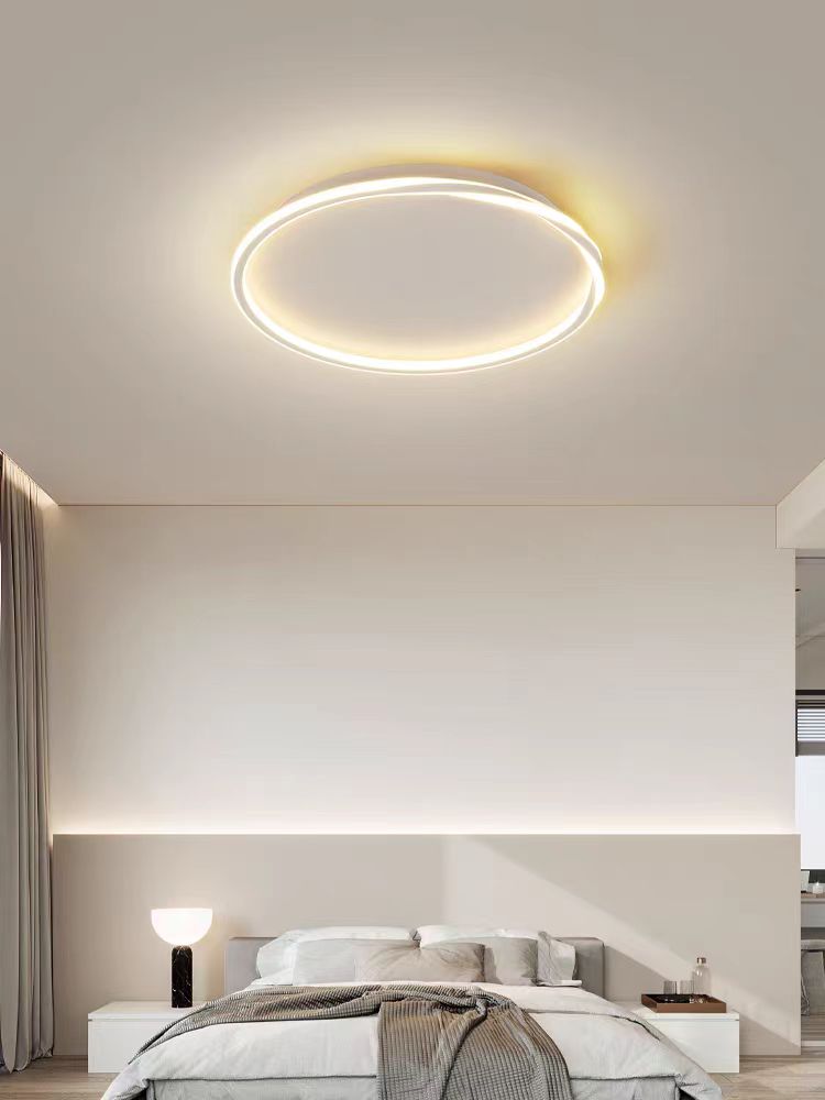 Modern Lustre Led Dimmable Round Square Shape Surface Mounted Bedroom Living Room Fixture Ceiling Light for Home Decor