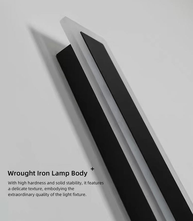 Modern IP65 Waterproof Outdoor Exterior LED Linear Strip Wall Mounted Light for Wall Home Courtyard Outdoor Wall Light