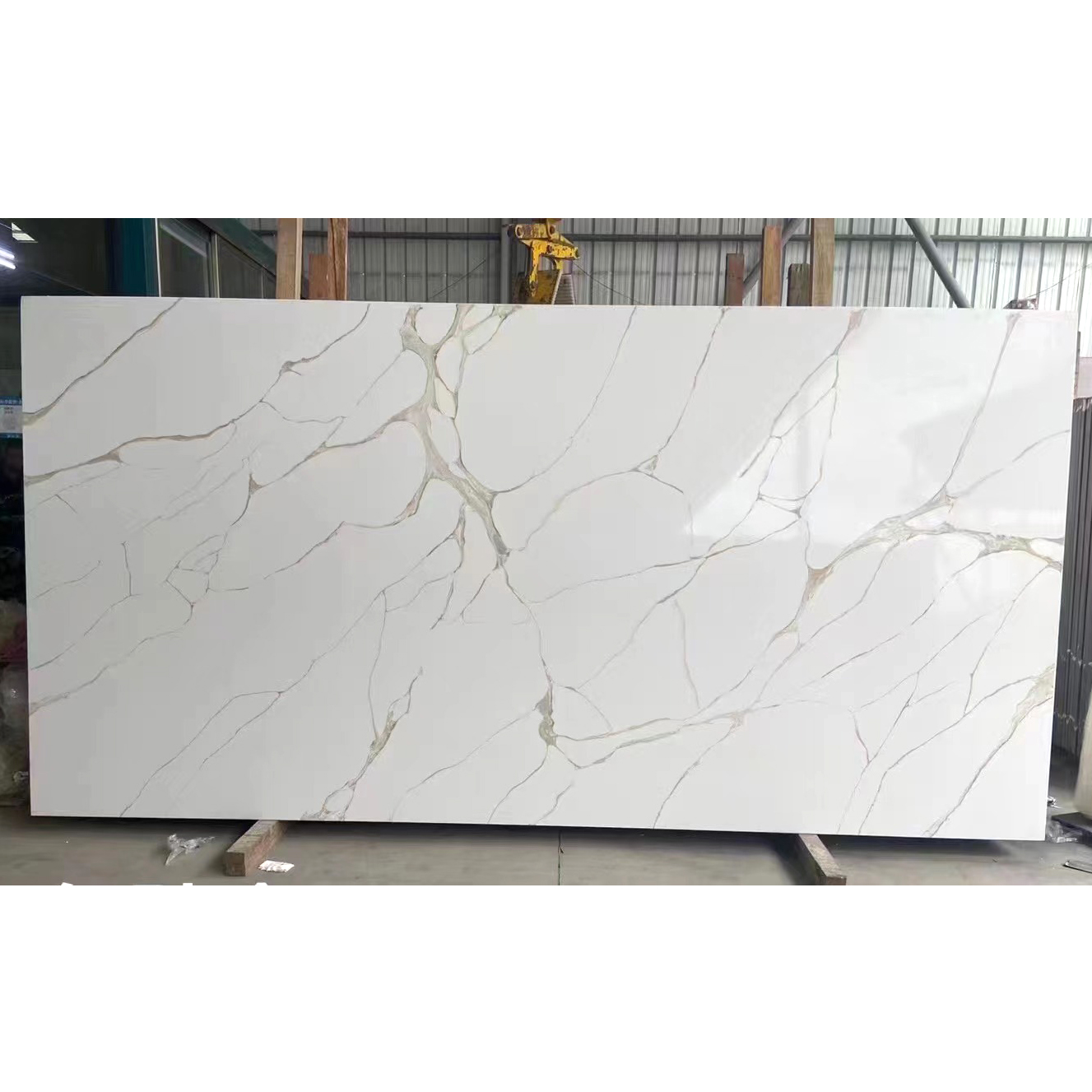 1600*3200*20mm Quartz Slabs Calacatta White Bathroom Vanity Sink Table Counter Top Kitchen Countertop Quartz Stone Slab