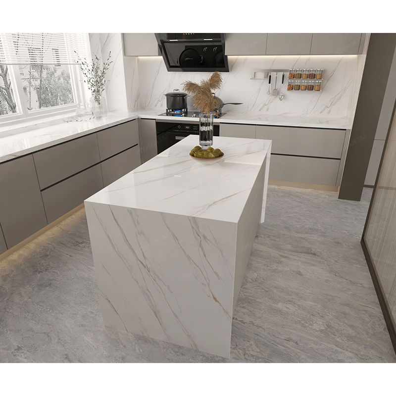 1600*3200*20mm Quartz Slabs Calacatta White Bathroom Vanity Sink Table Counter Top Kitchen Countertop Quartz Stone Slab