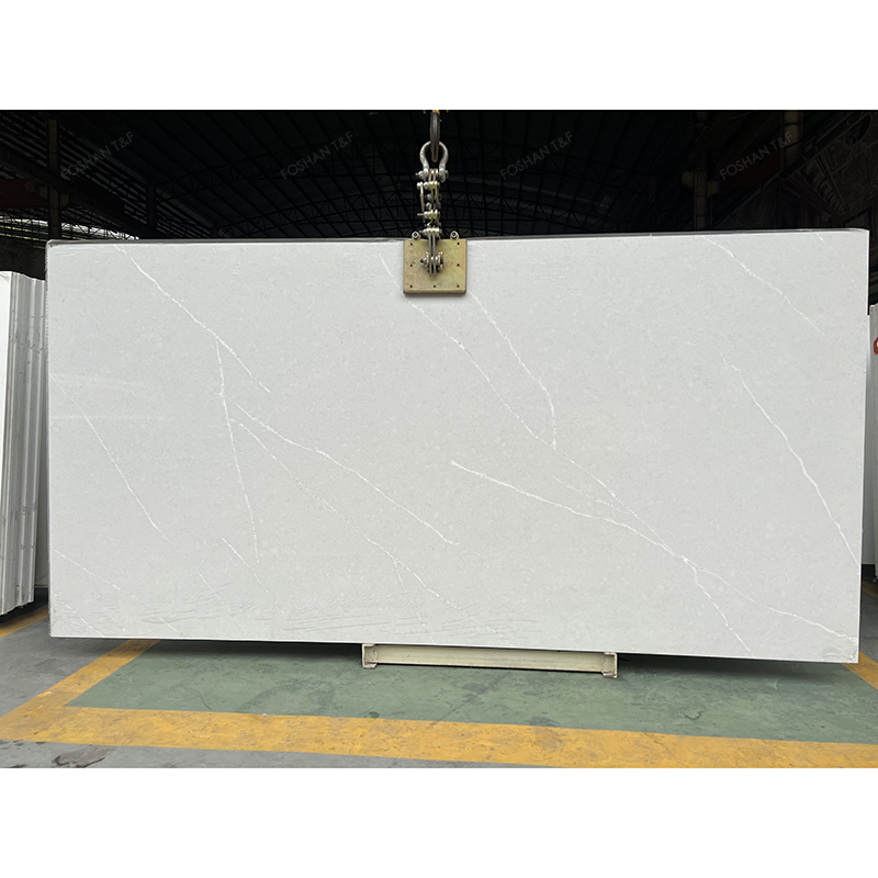 1600*3200*20mm Quartz Slabs Calacatta White Bathroom Vanity Sink Table Counter Top Kitchen Countertop Quartz Stone Slab