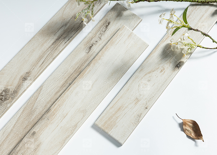 New Arrival 75x479mm Simple Modern Small Size Living Room Bedroom Antique Wood Finish Tiles