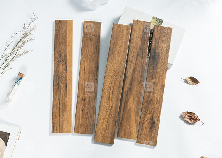 New Arrival 75x479mm Simple Modern Small Size Living Room Bedroom Antique Wood Finish Tiles