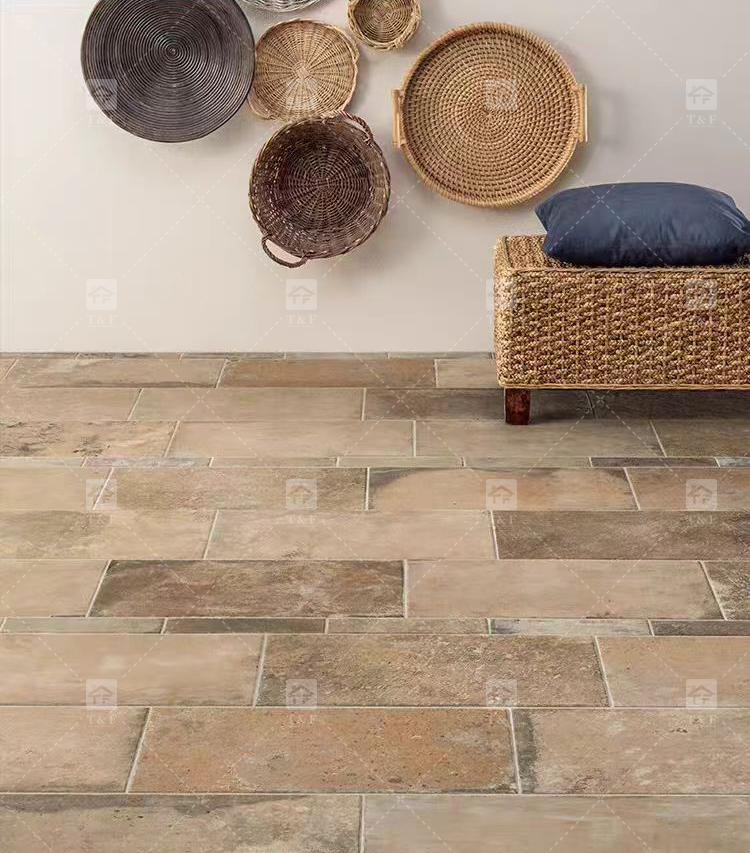 75x300 Mm Small American Vintage Matte Strip Backsplash Kitchen Tiles for Bathroom or Living Room Villa Walls and Floors