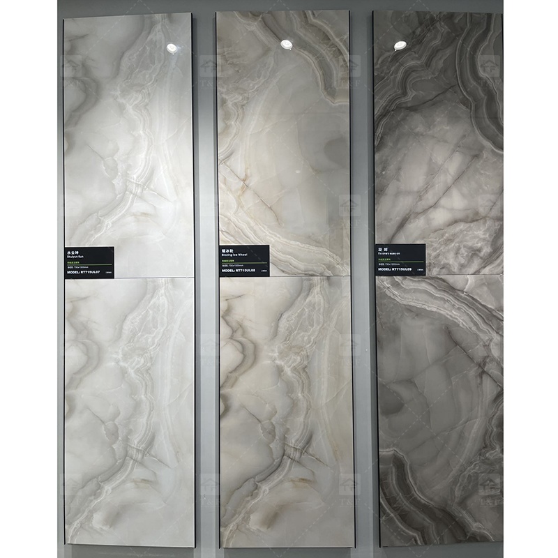 Hot Sale 750x1500 Luxury Onyx Carrelage Sol Marbre Tiles for Interior Wall Glazed Porcelain Floor Marble Tile