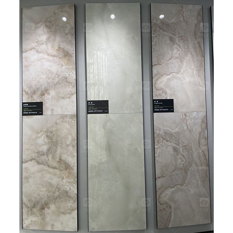 Hot Sale 750x1500 Luxury Onyx Carrelage Sol Marbre Tiles for Interior Wall Glazed Porcelain Floor Marble Tile