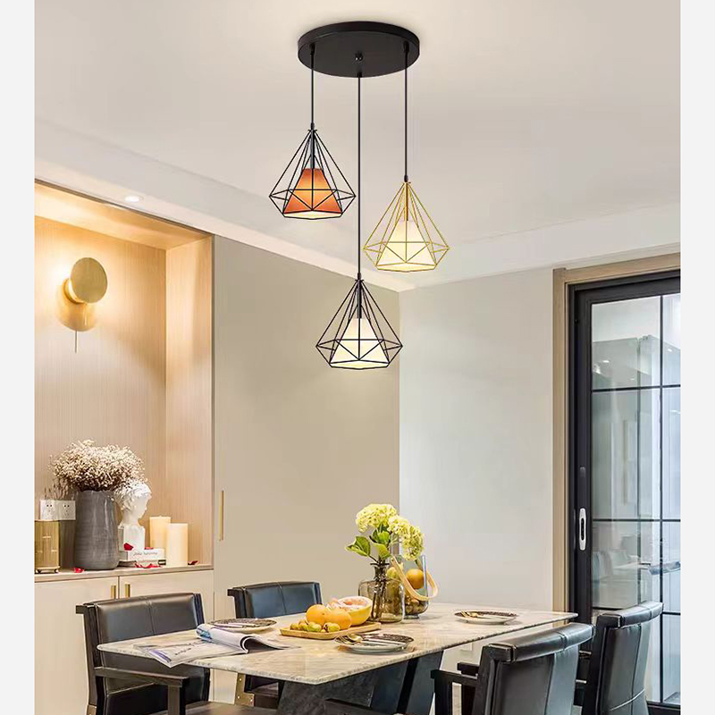 Modern LED Pendant Lamp Light for Dinning Room Iron Villa Hotel Kitchen Hanging Light Fixture Chandeliers Ceiling