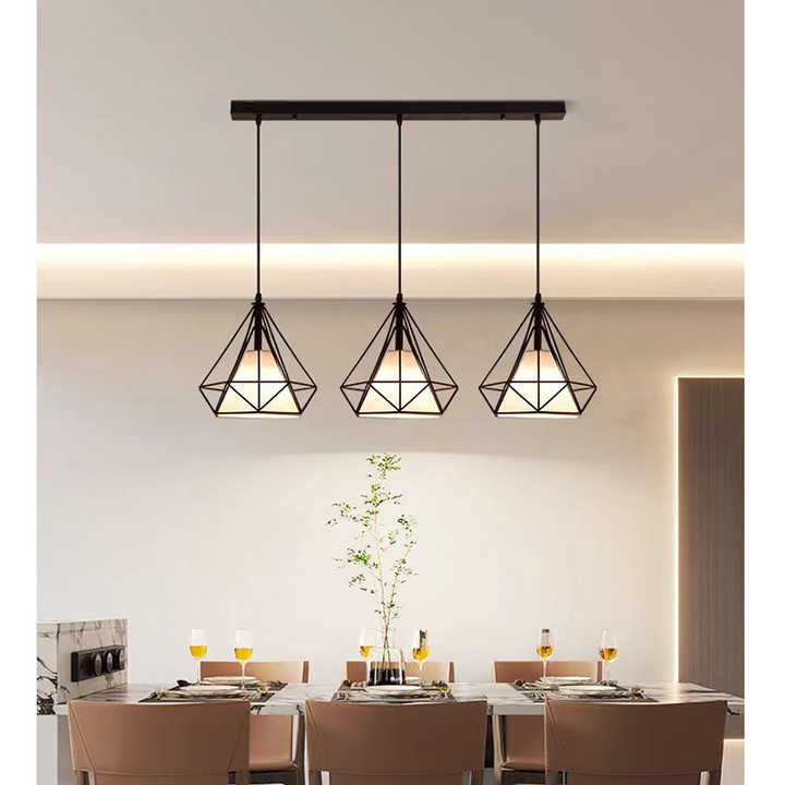 Modern LED Pendant Lamp Light for Dinning Room Iron Villa Hotel Kitchen Hanging Light Fixture Chandeliers Ceiling