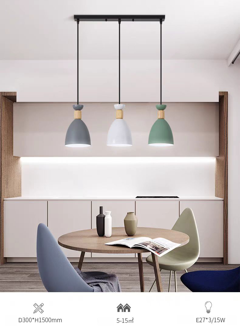 Modern LED Pendant Lamp Light for Dinning Room Iron Villa Hotel Kitchen Hanging Light Fixture Chandeliers Ceiling