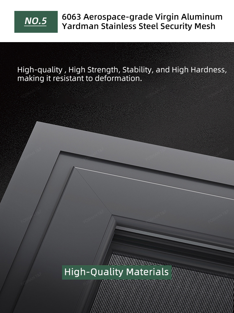 Custom Casement Window Thermal Break Aluminum Insulated Double Glazed Windows for Home