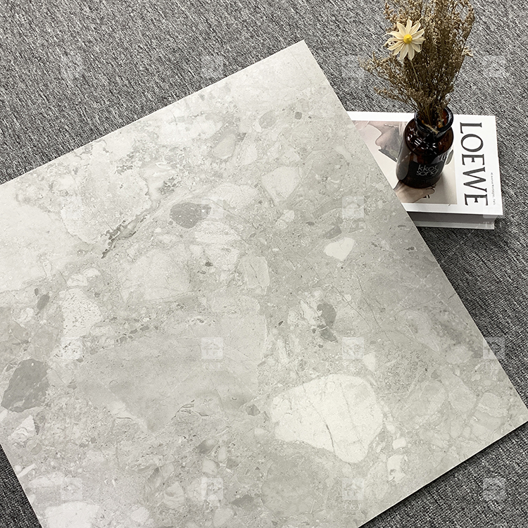 Modern Anti Slip 60x60 Cm Living Room Non-Slip Floor Tile Mall Grey Matte Floor Tile