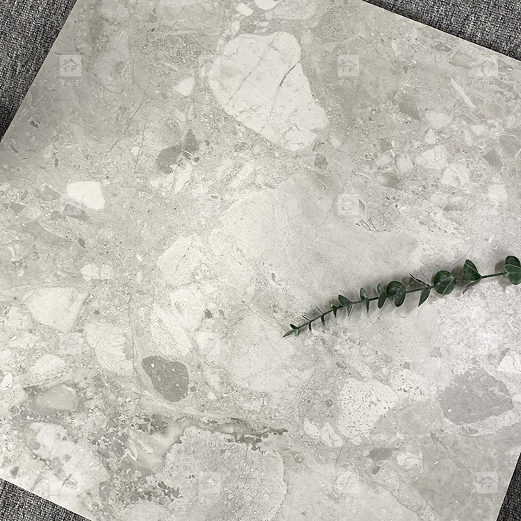 Modern Anti Slip 60x60 Cm Living Room Non-Slip Floor Tile Mall Grey Matte Floor Tile