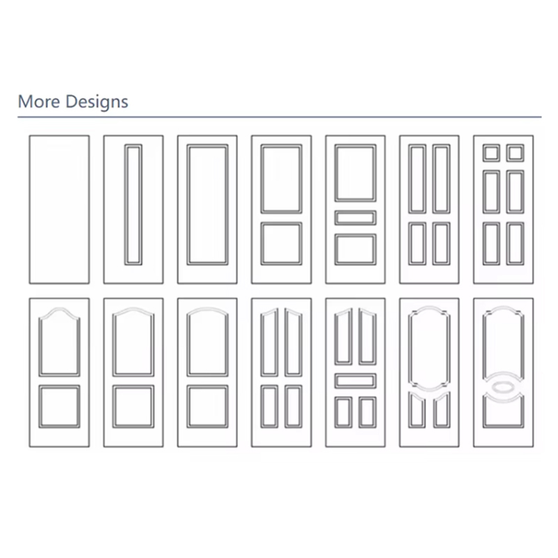 Modern Interior Wooden Door With White Paint 2024 New Design Door