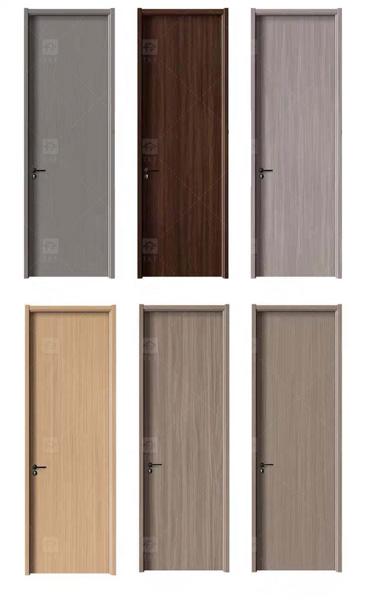Modern Interior Wooden Door With White Paint 2024 New Design Door