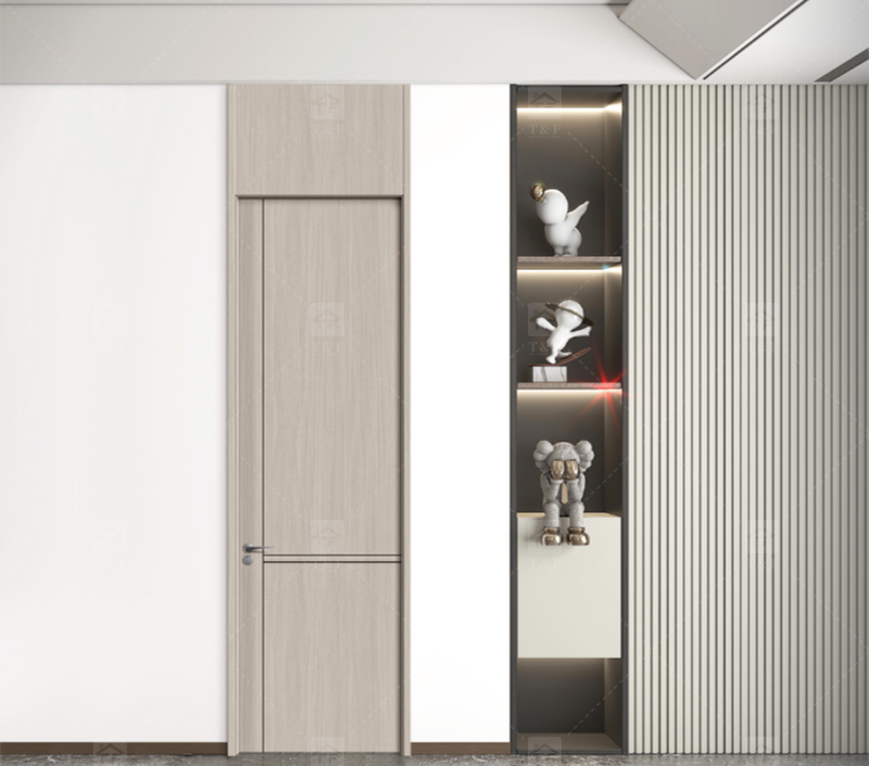 Factory Wholesale Popular Solid Wood Doors Interior 2024 for Houses Interior Wooden Doors